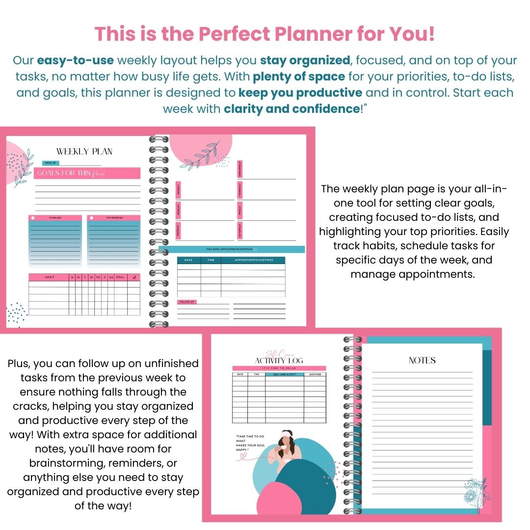 Plan Execute Relax™ Weekly Digital Planner