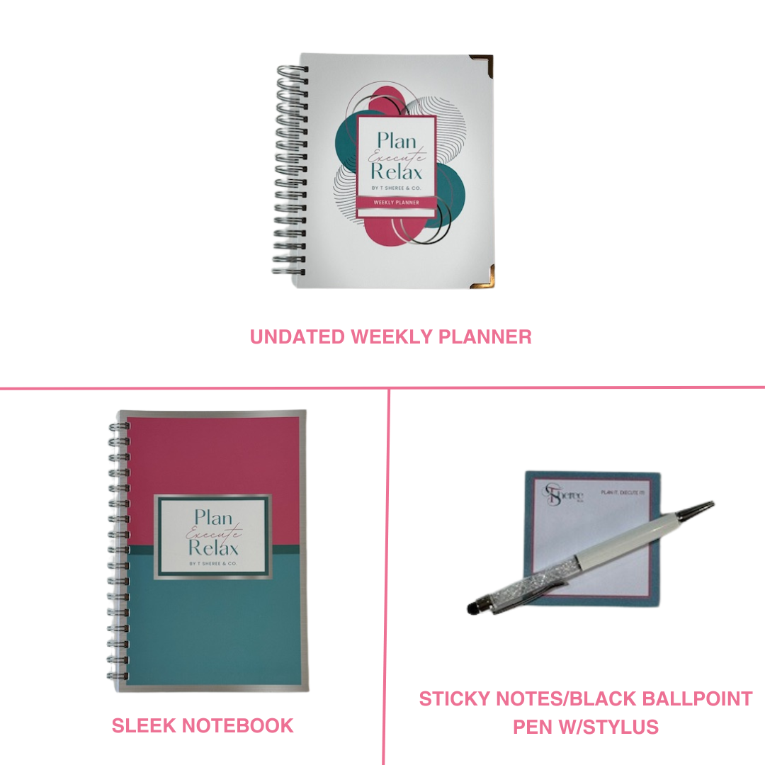 Ultimate Undated Weekly Planner Bundle: Plan, Execute & Relax™ Bestie Bundle