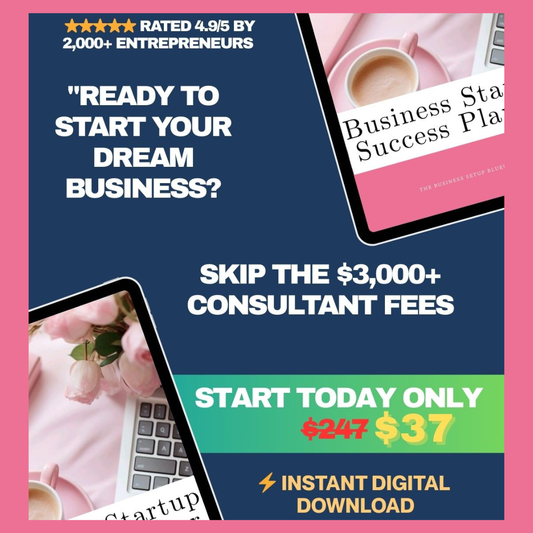 Business Startup Success Planner| Plan, Launch & Grow Your Business